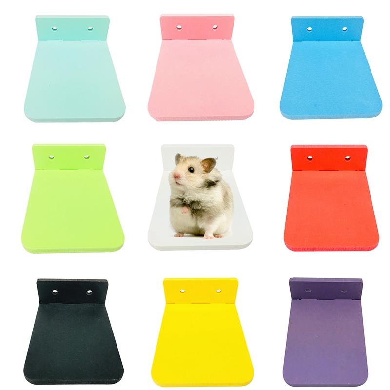 Plataforma de juegos de hámster de plástico, juguete para hacer ejercicio, soporte de madera para loros, suministros para mascotas pequeñas, 1 unidad