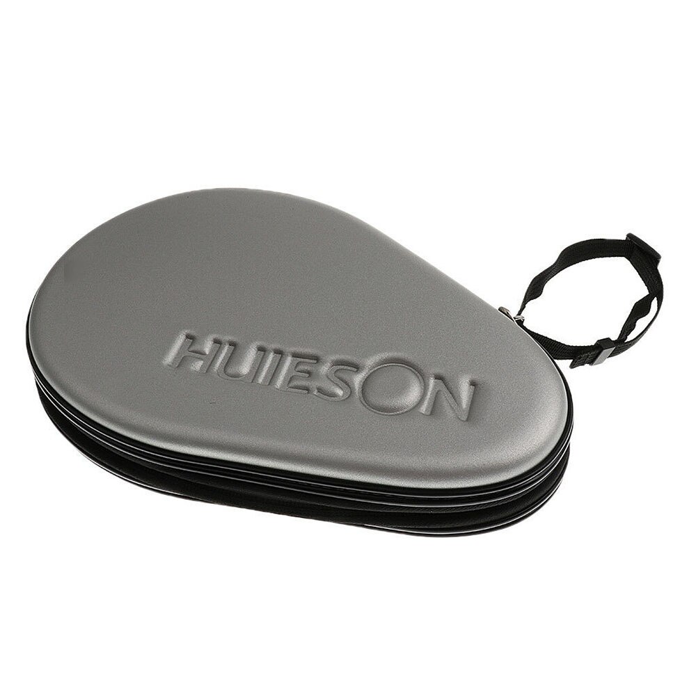 Portable Table Tennis Racket Hard Case Ping Pong Bat Bag Cover Hold 2 Paddles