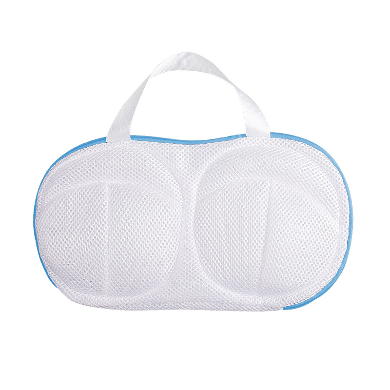 Bolsa de lavandería para sujetador, funda especial para sujetador para lavadora doméstica, bolsa de lavado de ropa interior antideformación, 1 ud.: Azul