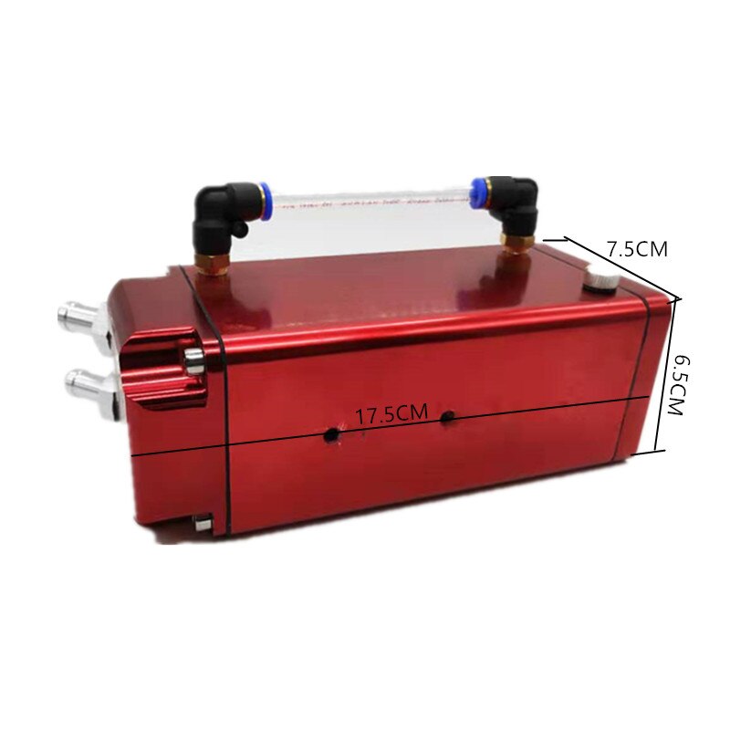 Universal SPSLD Engine Square Shape Oil Catch Can Oil Tank Reservoir With 2 Bigger Fittings Oil Catcher