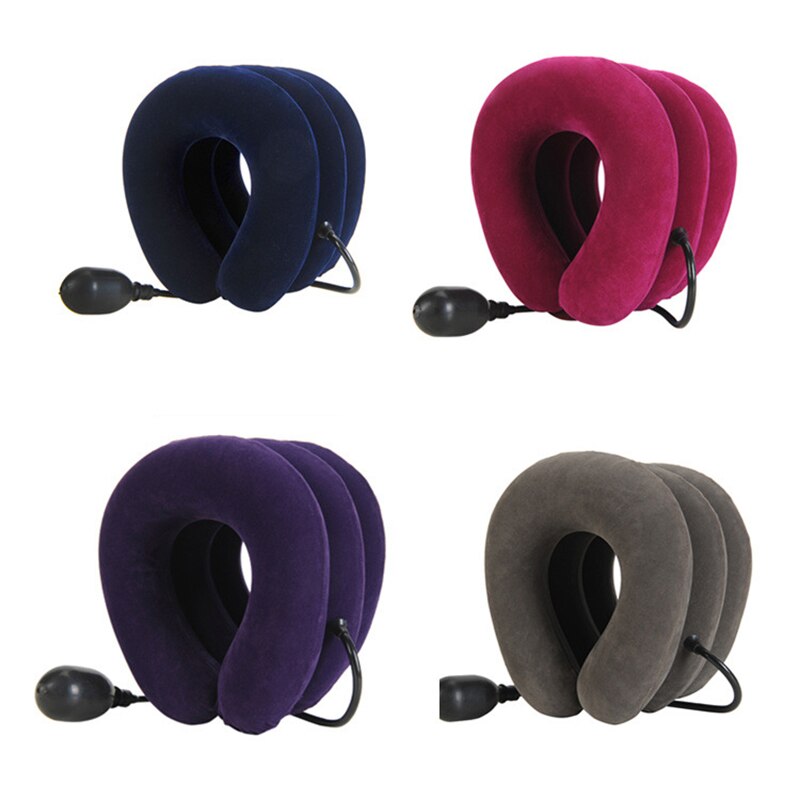 Neck Stretcher Air Cervical Traction Orthopedic Pillow Collar Pain Relief