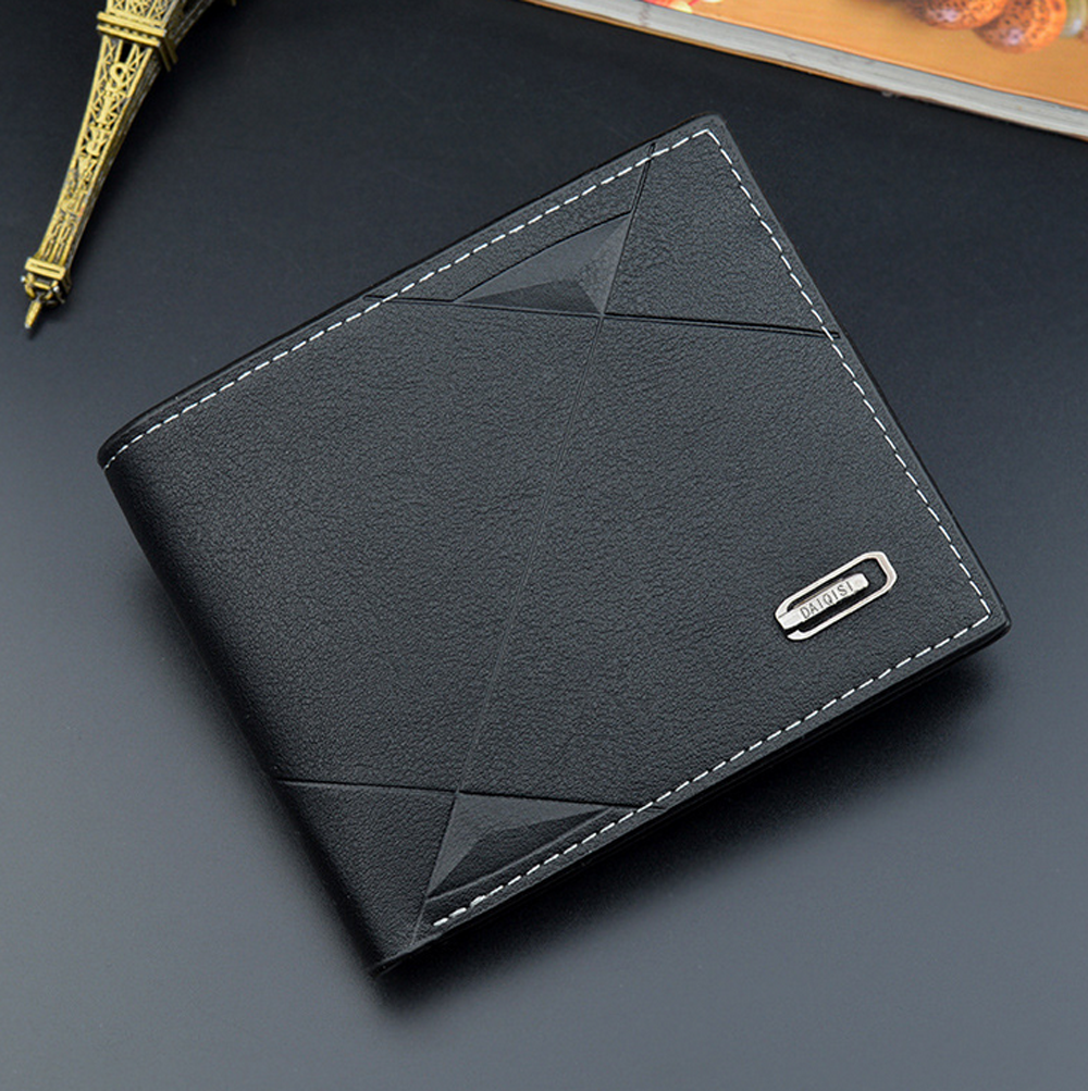 Men's Pu Leather Short Purse Wallet Credit Card Holder Carteira Masculina Billetera Hombre Wallets Portafoglio Uomo Porte Male