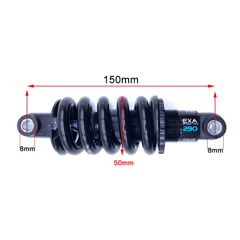 KS EXA – amortisseur arrière de Suspension 290, ressort Durable pour vélo de descente, vtt, 165mm 190mm