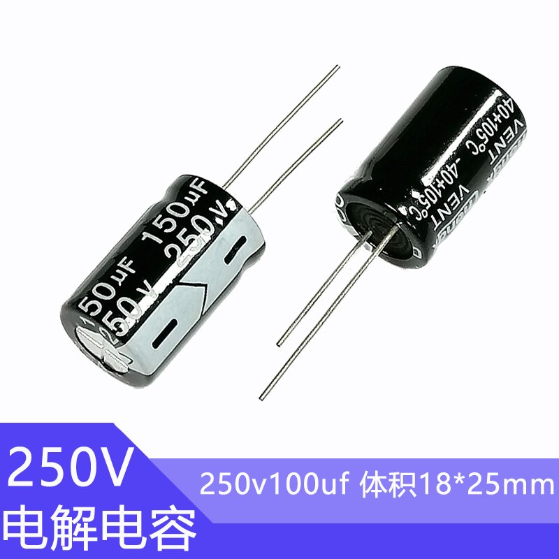 50V 10µF 50/60HZ aluminium elektrolytische condensatoren,5x11mm,condensatoren 10uF voor huishoudelijke apparaten en geschakelde voedingen 20st