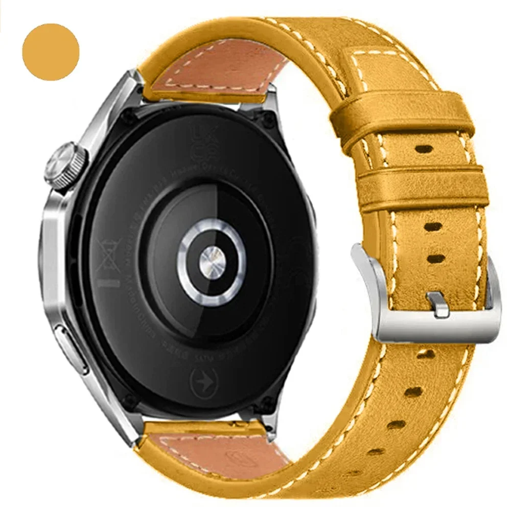 20 mm 22 mm lederen horlogeband voor TicWatch Pro 3 Ultra E3 E2 S2 Pro X GTW smartwatch band armband dames heren horloges Correa: GREEN BLUE / 12mm