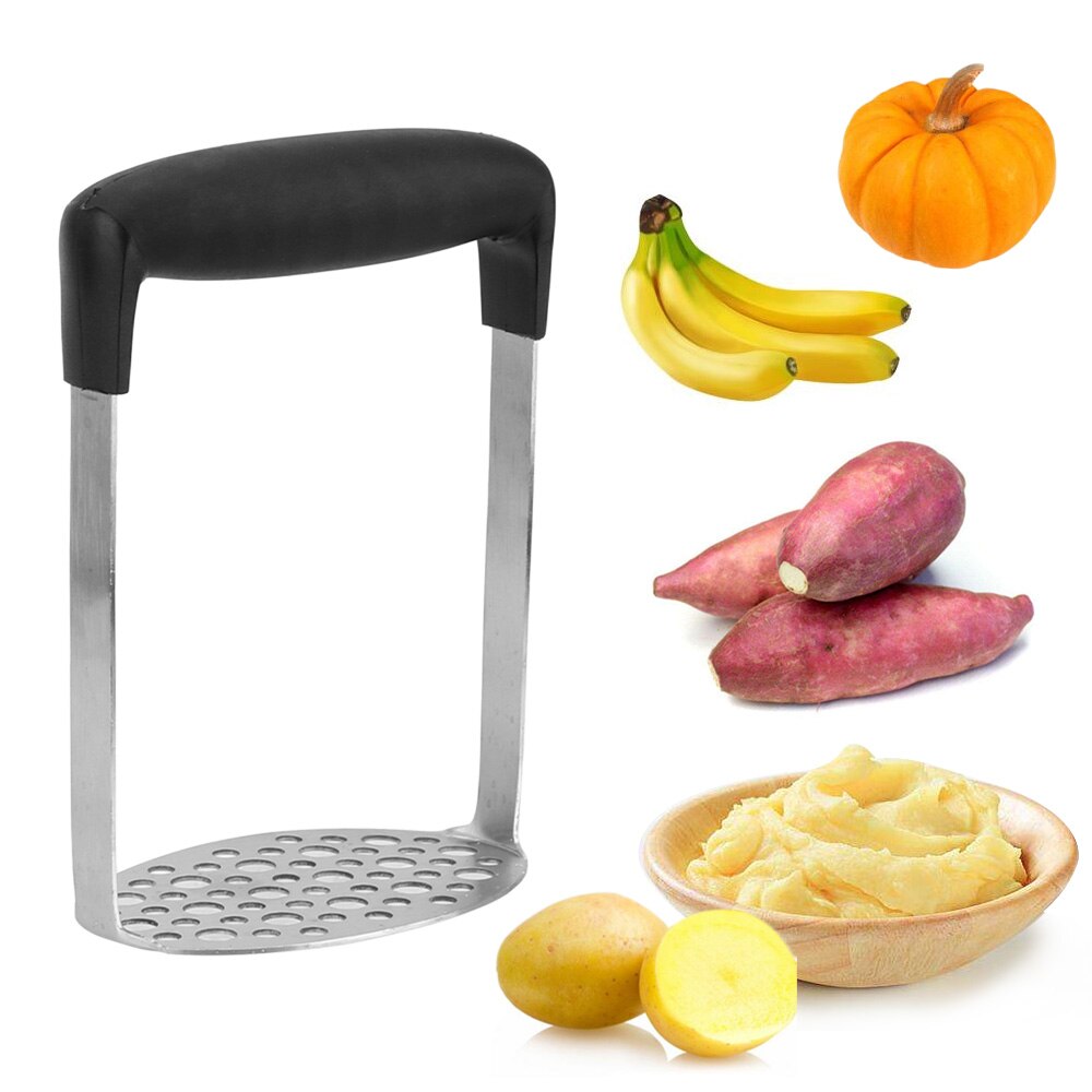Stainless Steel Cooking Tools Fruit Vegetable Tools Potato Masher Kitchen Gadgets Pressure Mud Machine