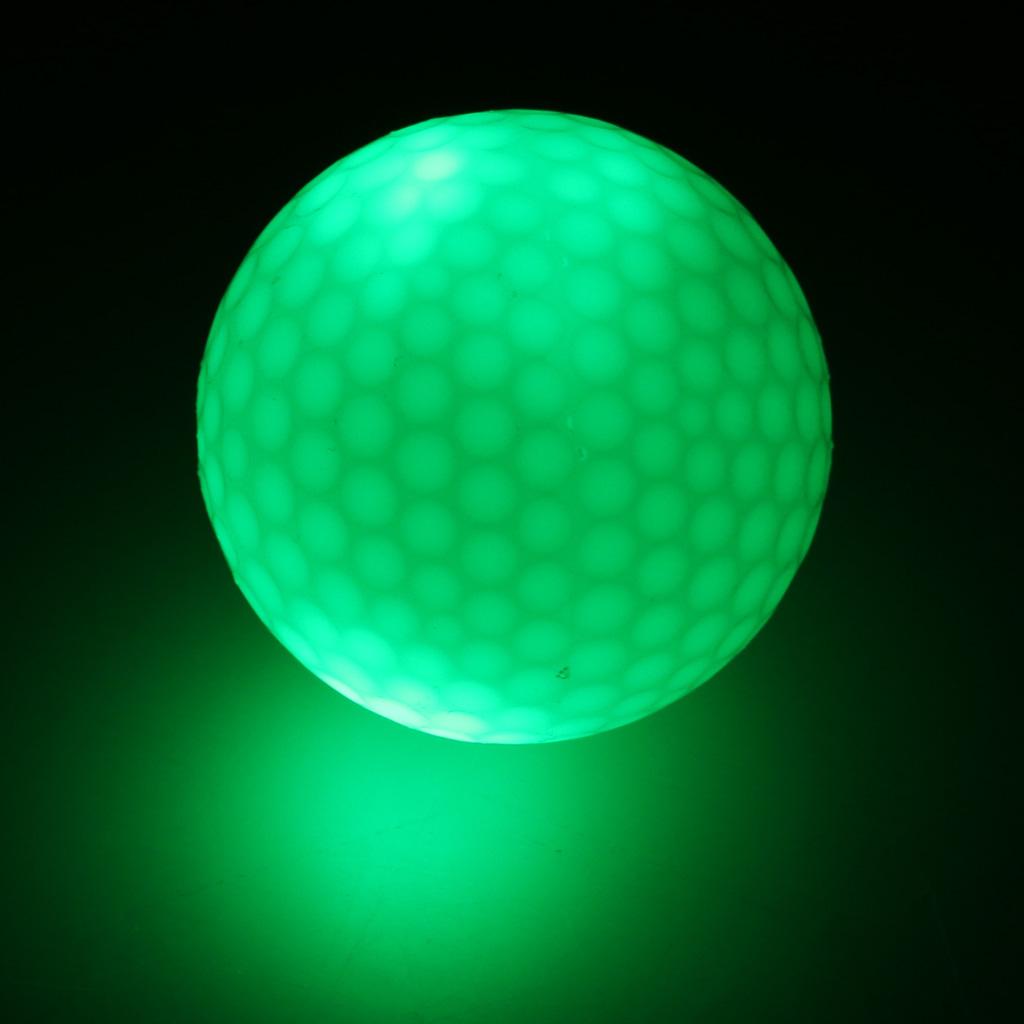 Pelota de Golf con luz LED que brilla en la oscuridad, pelota de competición de tamaño oficial, 6 colores, 1 unidad