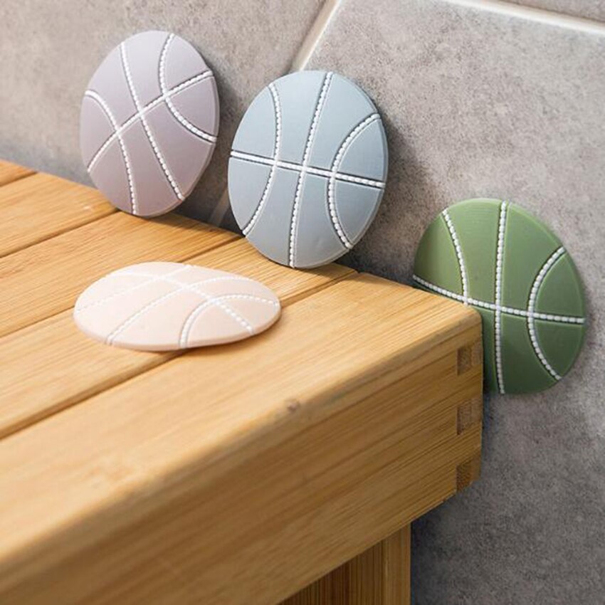 1 pc ronde siliconen muur deur crash pad deurgreep dempingsstopper schok- en geluidsdempers pad muur vloer decoratieve sticker