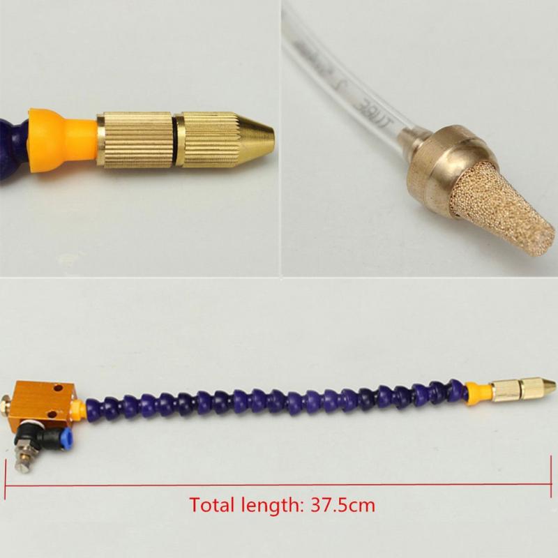 CNC Lathe Lubrication Drill Grind Nozzle 8mm Air Pipe Spray System Heavy Duty Engraving Machine Metal Milling Mist Coolant DIY