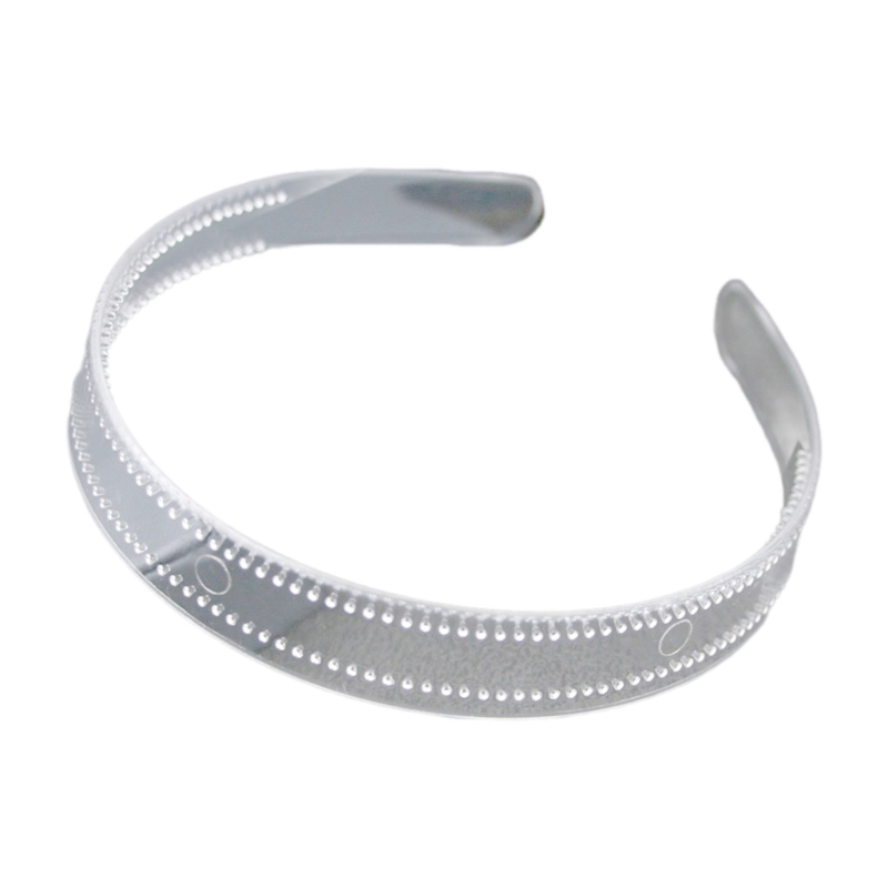 Diadema ancha y fina transparente para mujer, aro de pelo dentado para novia, 8mm/12mm/20mm/25mm, diadema de plástico transparente para , uso diario: YELLOW