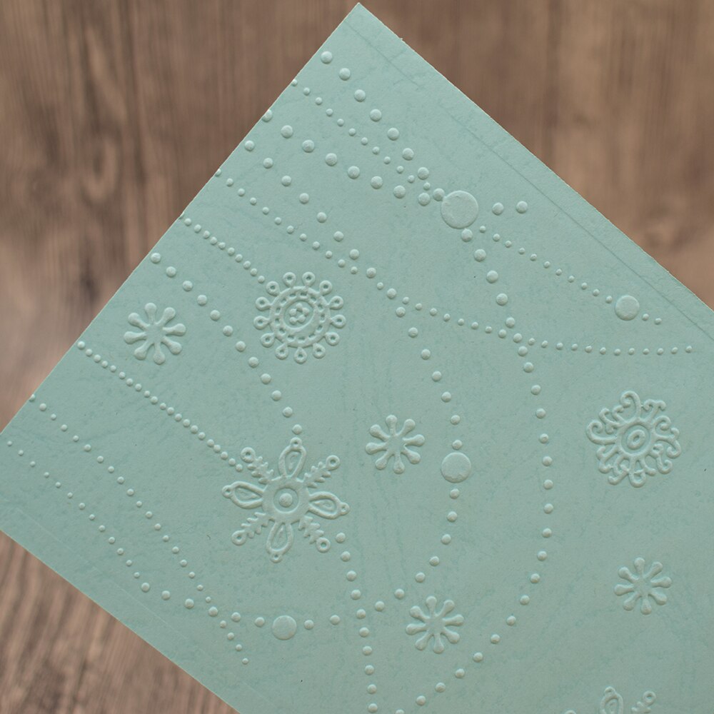 Snöflinga stämplar blommor plast prägling mapp mall för scrapbooking fotoalbum papper kort bakgrund dekoration