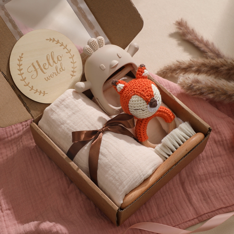 Lassen sie Machen 1einstellen Baby Zeug Schlecht Handtuch Baumwolle Decke Pinsel Produkte Für freundlicher Spielzeug Häkeln Rassel Kasten Weihnachten präsentieren: Kamel