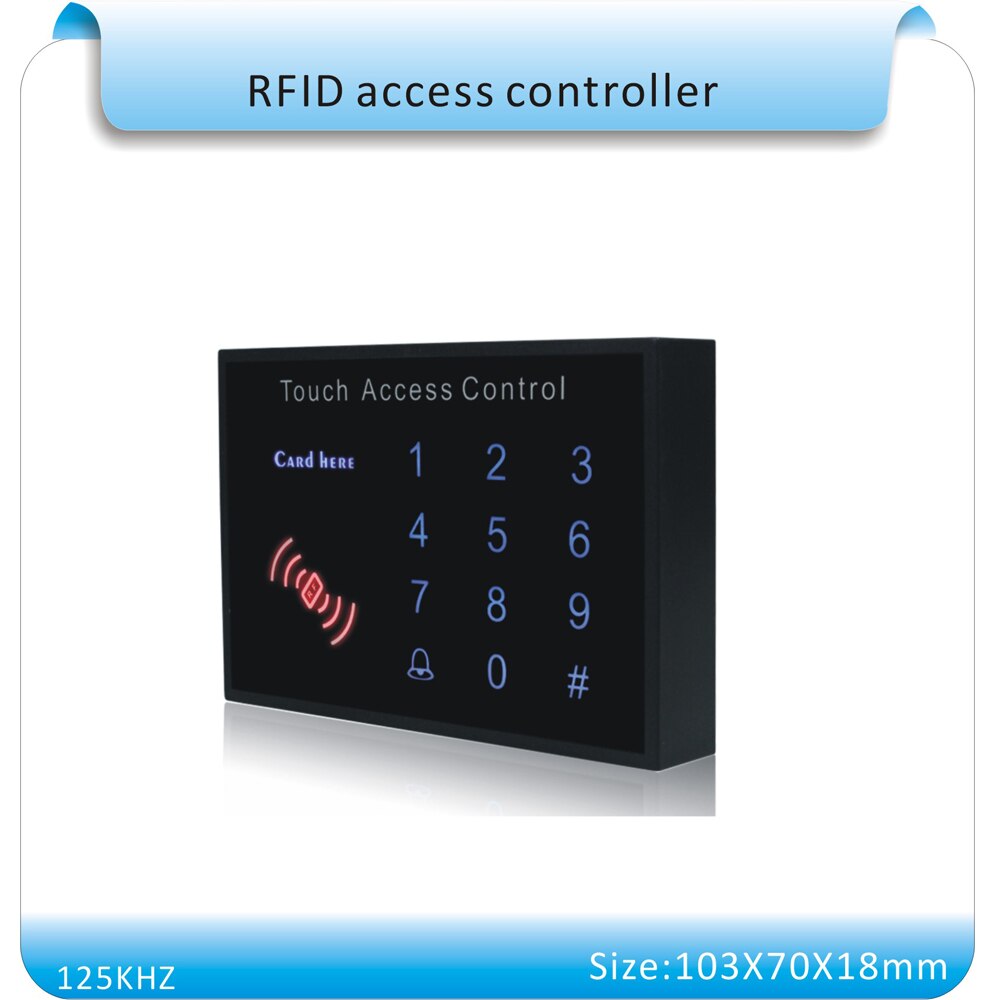 newest K15A acrylic waterproof panel touch keyboard password&RFID Proximity Entry Door Lock Access Control System