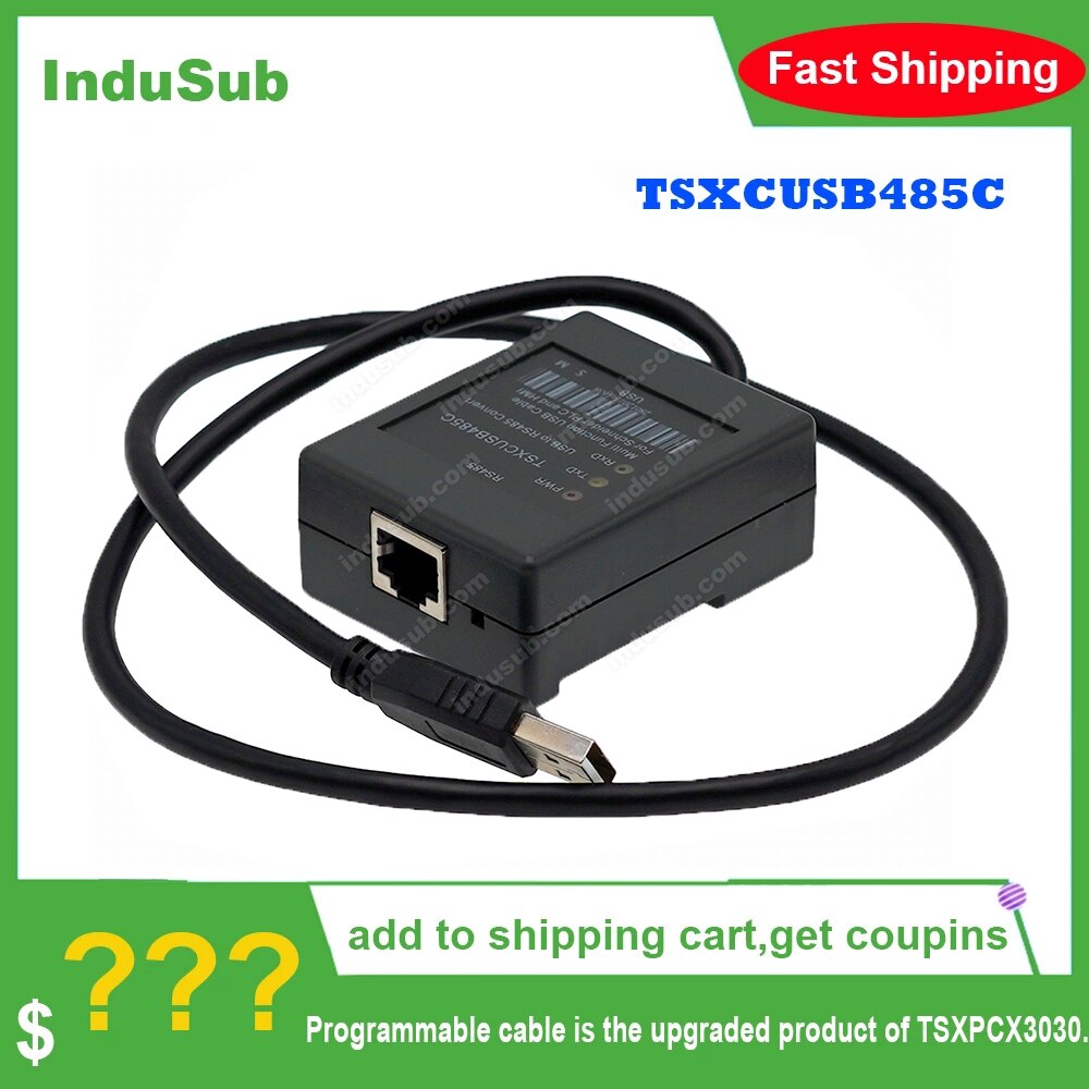Tsxcusb 485c tsxcusb 485 usb-interface schneider plc multifunktions programmeringskabel med switch sensor micro premium twido plc hm