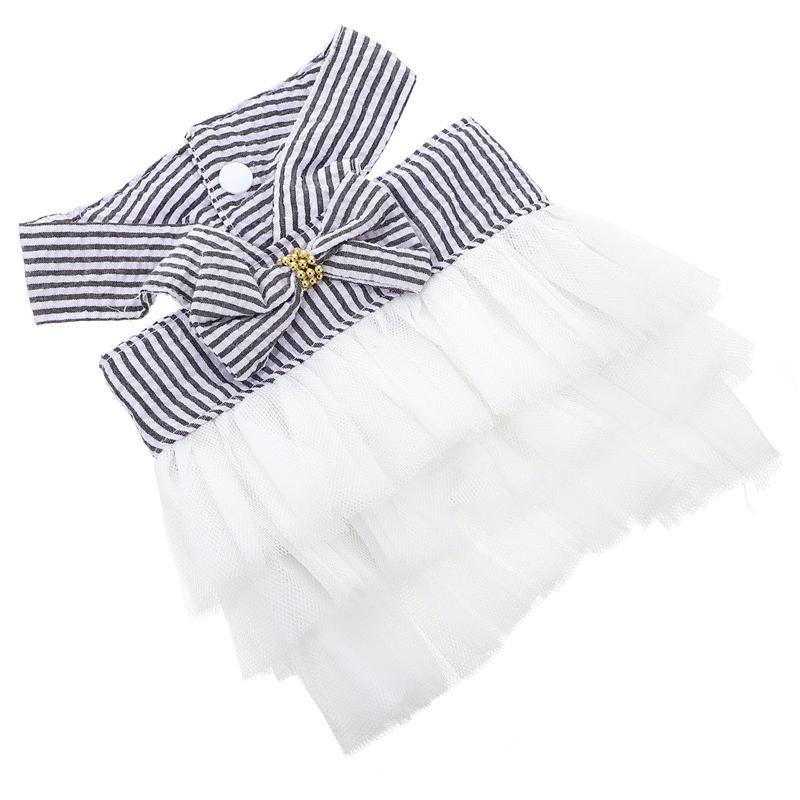 1Pc Schattige Huisdier Puppy Kitten Strik Jurken Comfortabele Huisdier Dagelijkse Kleding