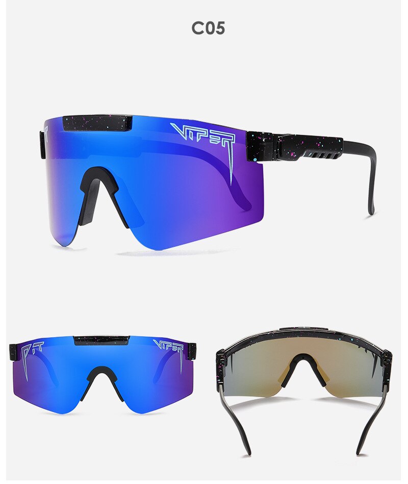 neue Klassische Gunglasses Gespiegelt Grün objektiv Pit Viper Männer Sonnenbrille Polarisierte für Frauen TR90 Rahmen UV400 Schutz: c05