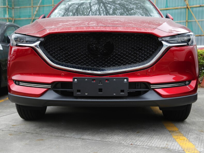 Til mazda cx -5 cx5 tilbehør bil tågeforlygte pyntelister dekorationsdæksel udvendig abs krom styling