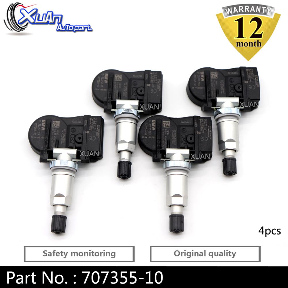 XUAN Tire Pressure Monitor Sensor TPMS Sensor 707355-10 For BMW 1 2 3 4 i3 i8 X1 X2 X5 X6 MINI F20 F21 F22 F23 LCI F87 M2 433Mhz