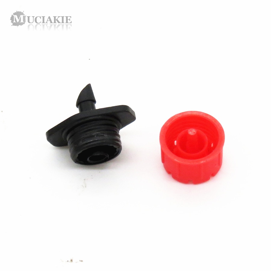 Muciakie 30 Stuks 4/7 Mm Verstelbare Nozzle Voor Tuin Drip Irrigatie Sprinkler Emitter Met 1/4 &#39;&#39;Barb