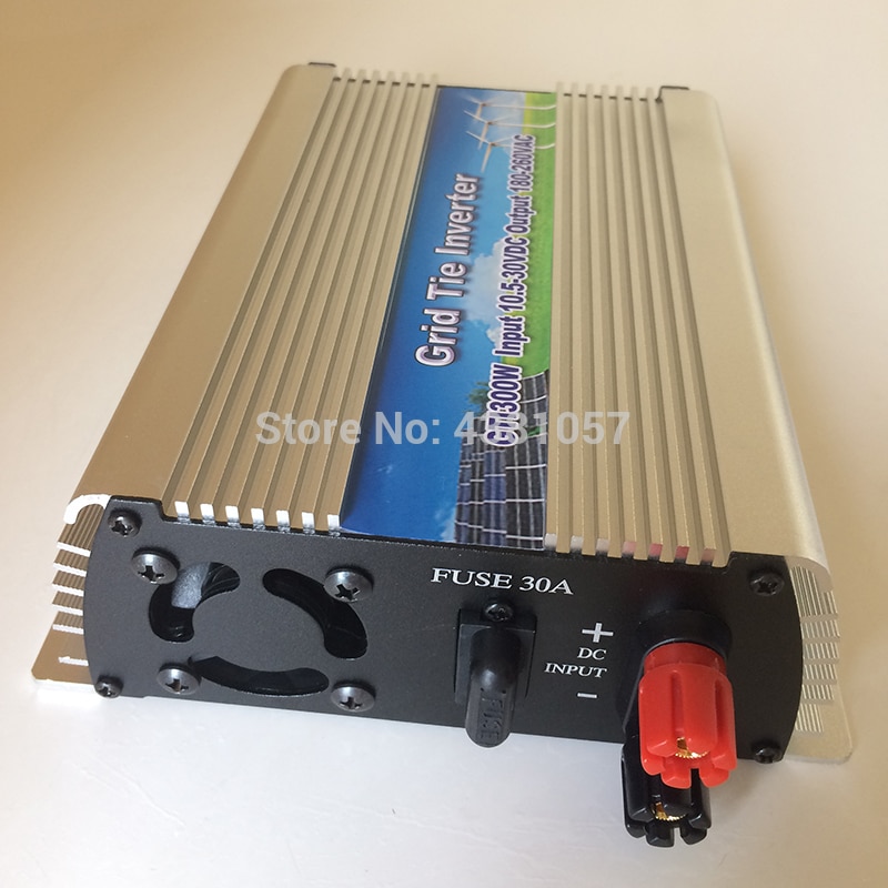 GTI-300W On-grid Solar Power Inverter with Pure Sine wave DC 10.5-28V to AC110/220V 50/60HZ grid tie inverter