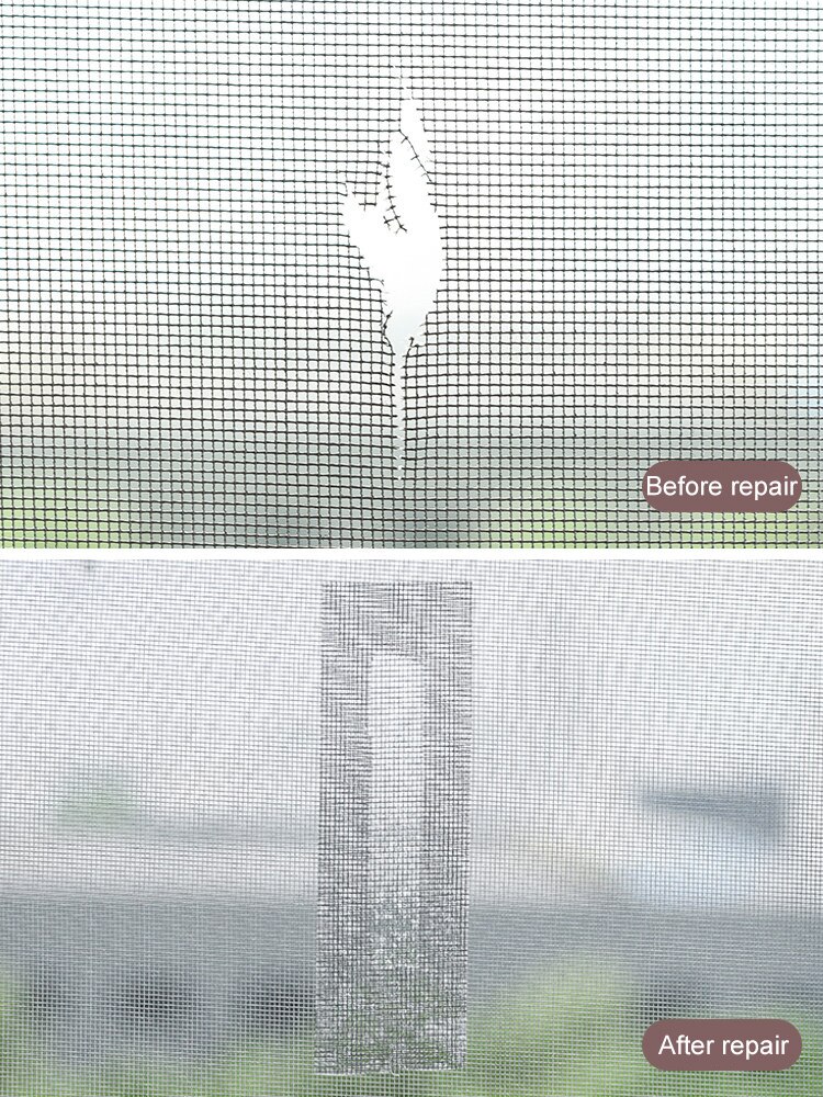 Zelfklevende Screen Reparatie Tape Venster Deur Waterdichte Patch Super Fix Anti-Insect Deur Klamboe Mesh Gebroken gaten Reparatie