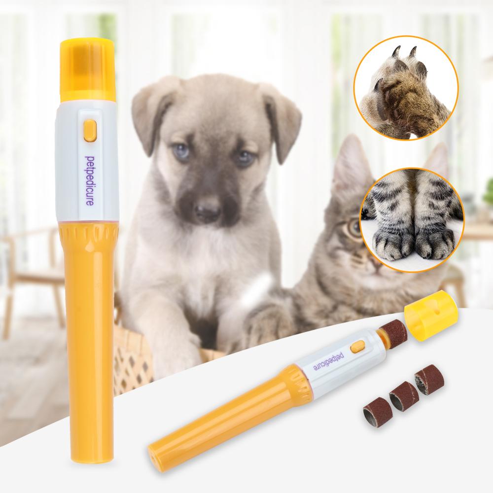 Portable Durable Electric Painless Dog Nail Clippers and Trimmer Paw Pet Nail Grinder Clipper File Kit Cats Dog Grooming Tool