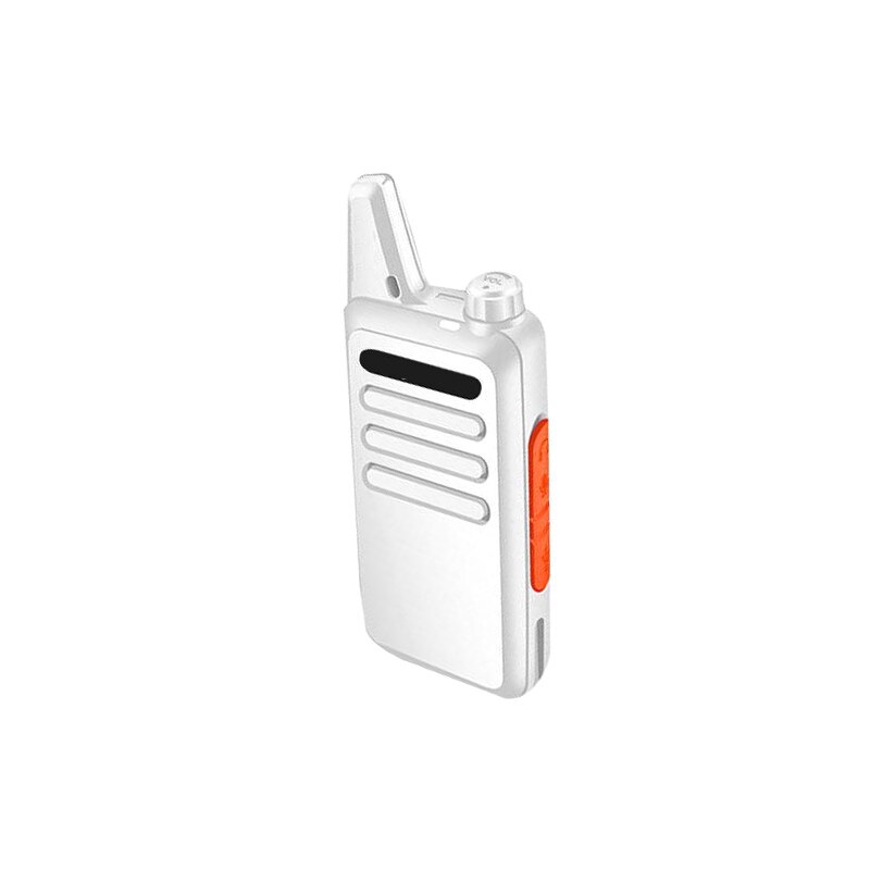 mini Walkie talkie USB Carica Veloce 15W Stazione Radio Portatile Ricetrasmettitore Conveniente Radio Comunicatore con clip da Cintura: bianca