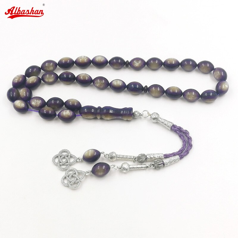 Tasbih-pulsera de cuentas islámicas de resina luminosa especial, de Ramadán, misbaha Eid, todo es , color verde, 33