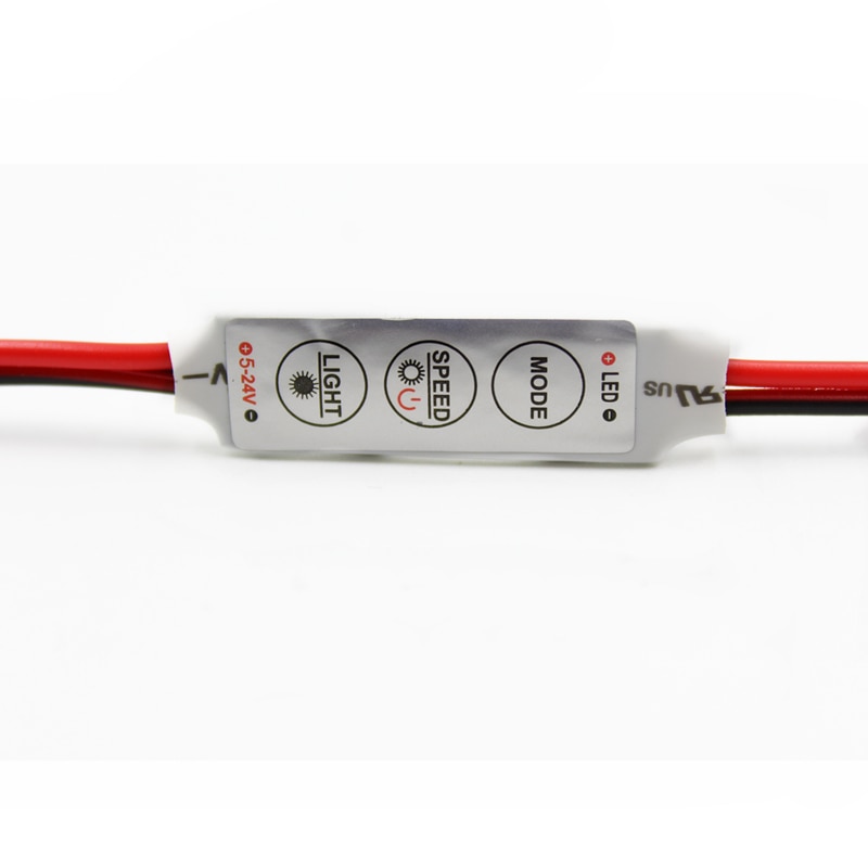 10Pcs DC12V 24V 3*4A Mini Led Controller Dimmer Driver to Control Single Color Led Strip Light SMD 2835 3528 5050 5630 3014