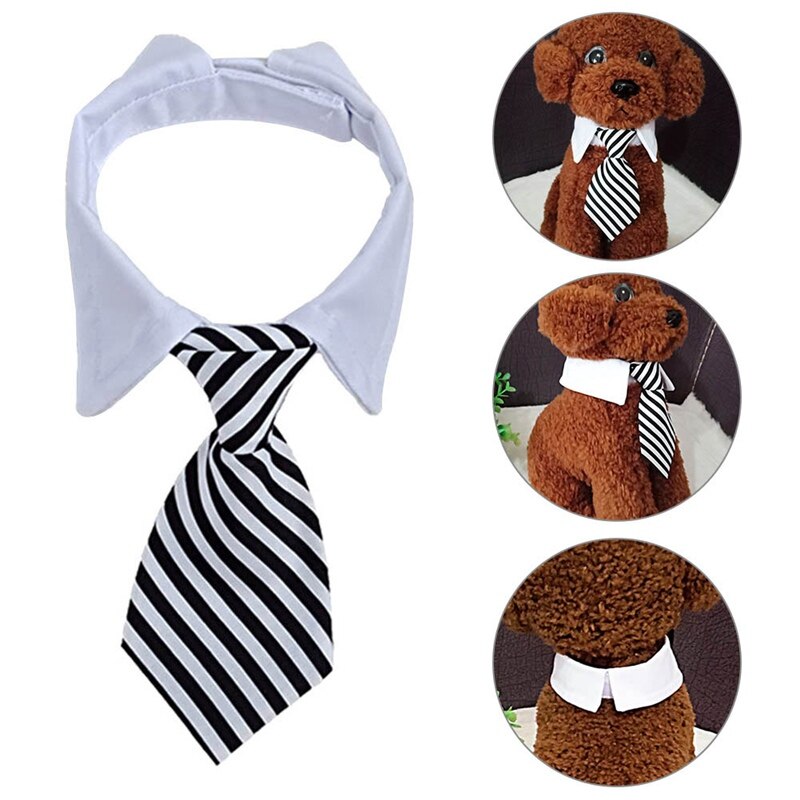 Pet Dog Cat Formal Necktie Tuxedo Bow Tie Black And Red Collar For Dog Cat Pet Accessories Suit For Small Medium Puppy And Cats