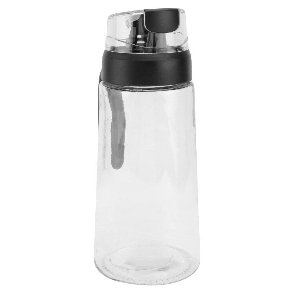 1Pc 600ml Glass Oil Pot Kitchen Oil Storage Bottle Seasoning Pot (Transparent)