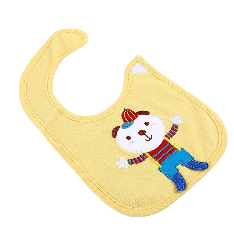Slabbetjes voor baby's, schattig cartoonpatroon, wateropname, speeksel, handdoek, katoenmix, slabbetjes voor baby's met boerenvulling