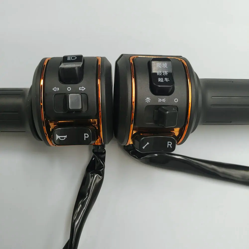 Elektrische Scooter Rechts en Links Handvat Gaspedaal, Combinatie Schakelaar Montage Reverse, 3 Speed, draaien, claxon Reparatie Deel