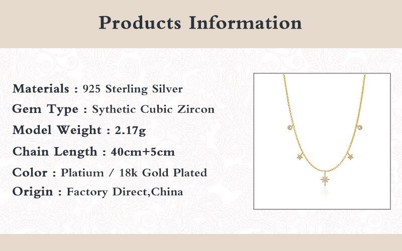 Inmaker Ins Wind Zirkoon Achthoekige Ster Hanger Ketting 925 Sterling Zilveren Multilayer Sleutelbeen Keten Kettingen Collares Mujer