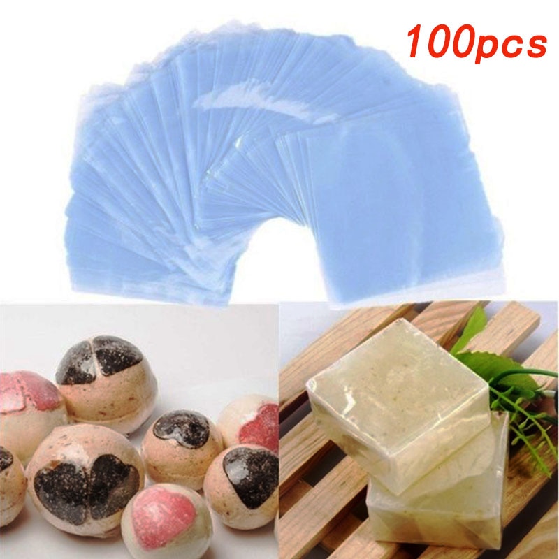 10/100 pcsPVC schuhe Wärme schrumpfen Film tasche schuhe taschen watetproof gebläse wärme dichtung flache mund blau transparent hause lagerung tasche