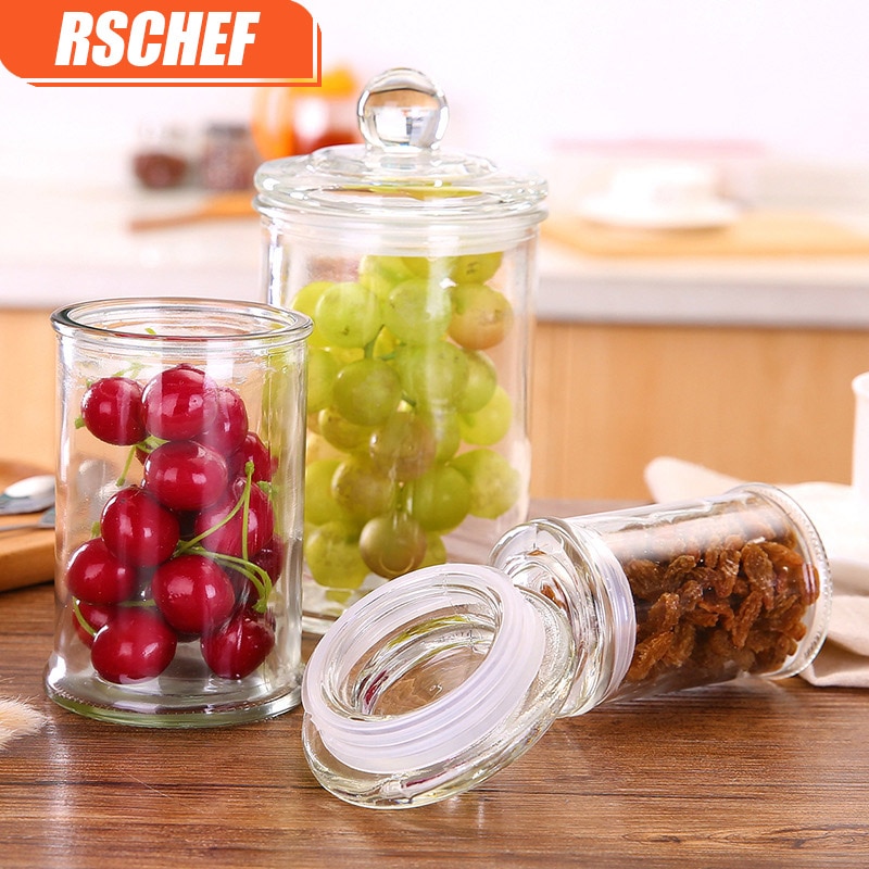 RSCHEF Glas lagerung dosen verschlossenen dosen Heimat küche dosen kann wiederholt verwendet werden Tee getrocknete obst getreide Tee