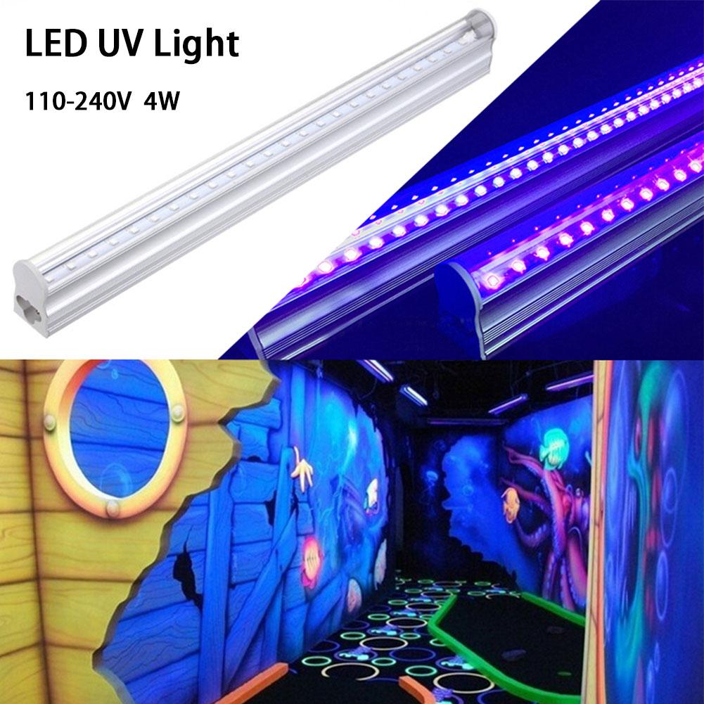 24 LED Black Lights 6W Portable Black Light For UV Art Dimmable Blacklight Ultraviolet Lamp For DJ Party Black Bulbs