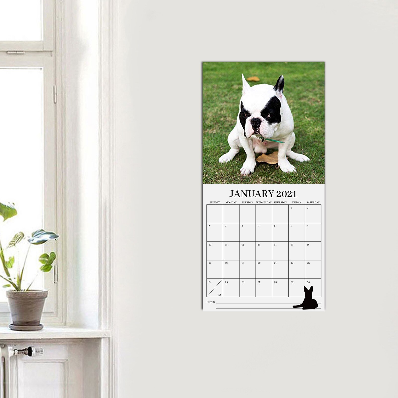 Kawaii Cute Calendar Pooping Dogs Calendar Pooping Dogs Wall Calendar