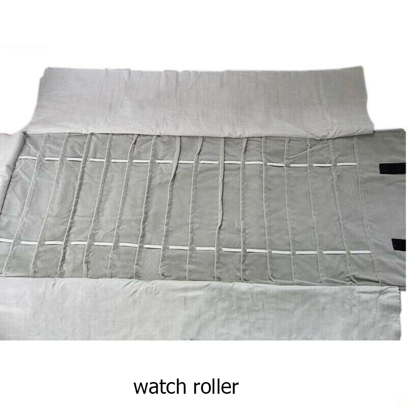 Schmuck Roll-Up Tasche Organizer Weiche Samt Reisetaschen Halskette Ohrringe Ring Armband Träger Lagerung Fall Armreif Uhr Halter: watch roller
