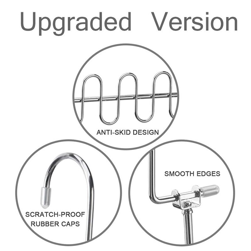 Wonder Magic Hangers Metal Space Saving Hangers 8 Pack,Closet Space Saving Wardrobe Clothing Hanger Organizer,Updated (8P