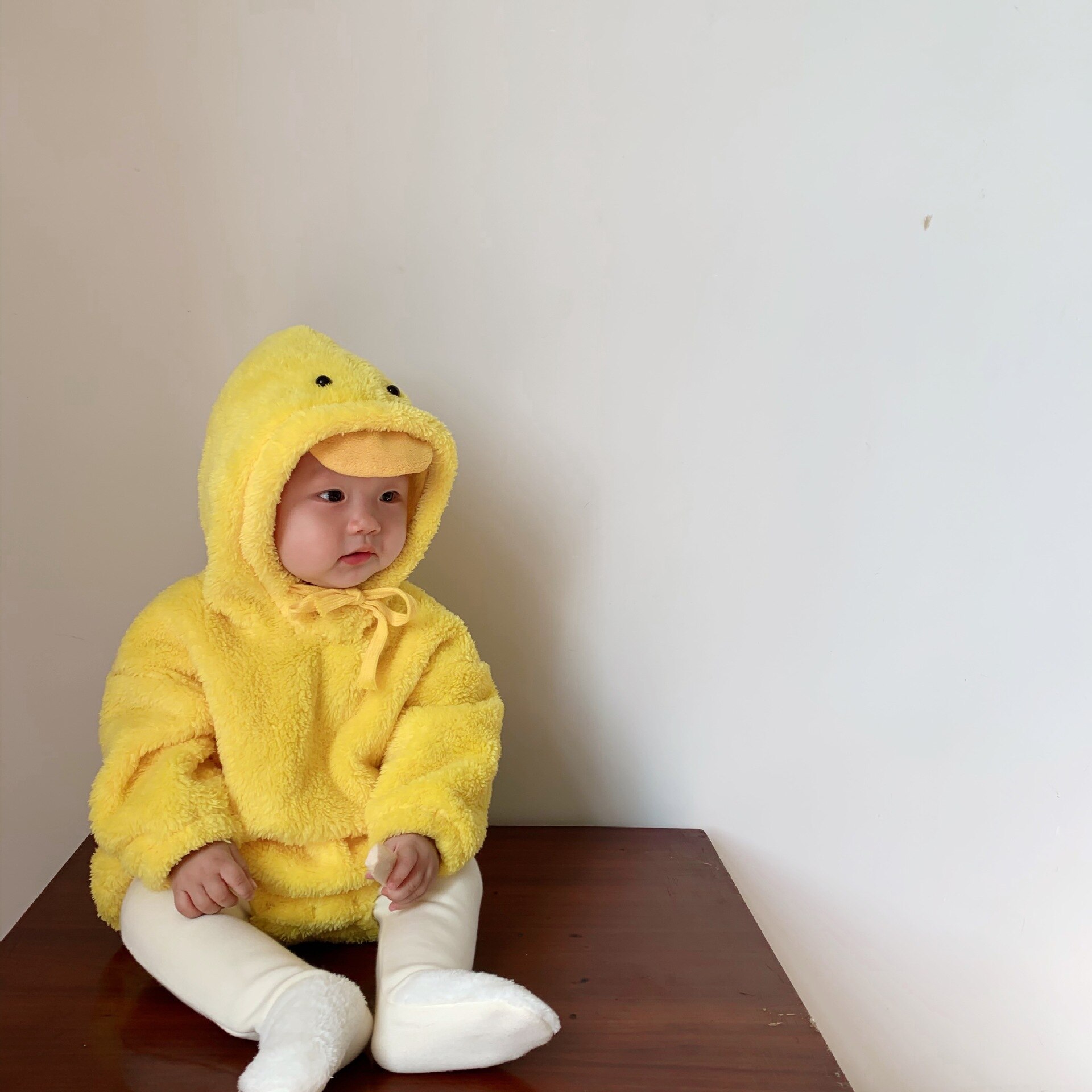 Bébé dessin animé vêtements bébé hiver polaire en peluche body garçons et filles combinaison bébé une-pièce petites filles vêtements: YCM259bodysuit2 / 9M   73cm