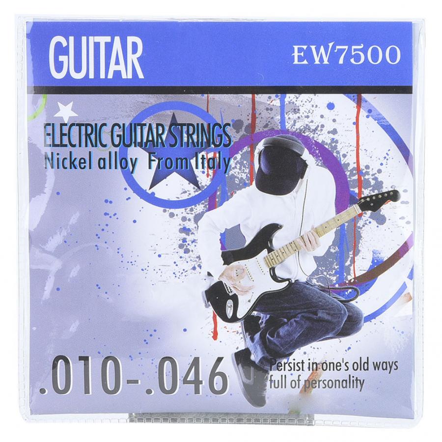 Guitare 5 pièces Hex en acier au carbone noyau alliage guitare électrique chaîne Instrument de musique accessoires guitare électrique: C