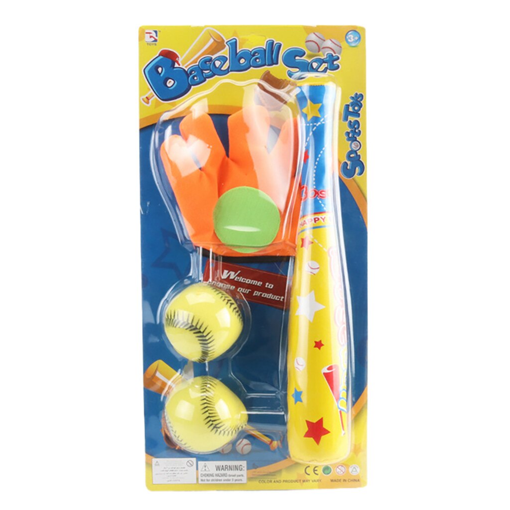 Outdoor Sport 4Pc Kinderen Baseball Set Sport Speelgoed Indoor Ouder-kind Leisure Sport Game Spelen Honkbal Set bate De Beis: Default Title