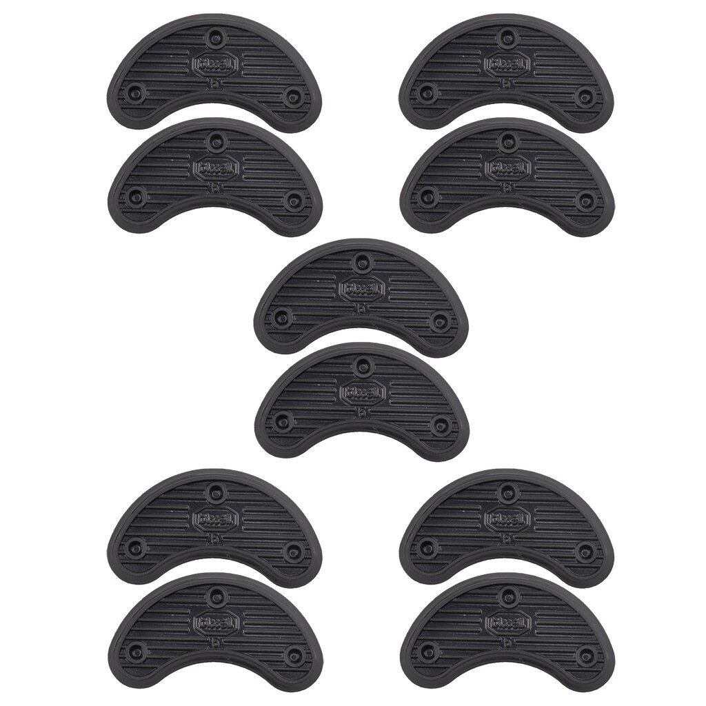 Non-Slip Shoe Boot Repair Rubber Heel Savers Toe Plates Taps DIY Shoe Repair Pads 5pairs Shoe Savers Heel Plates Taps