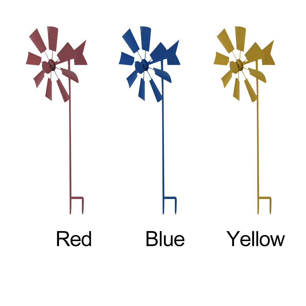 Wind Spinner For Garden Home Patio Backyard Outdoor Yard Durable Iron Art Weatherproof Easy Install Sculpture Lawn Villa