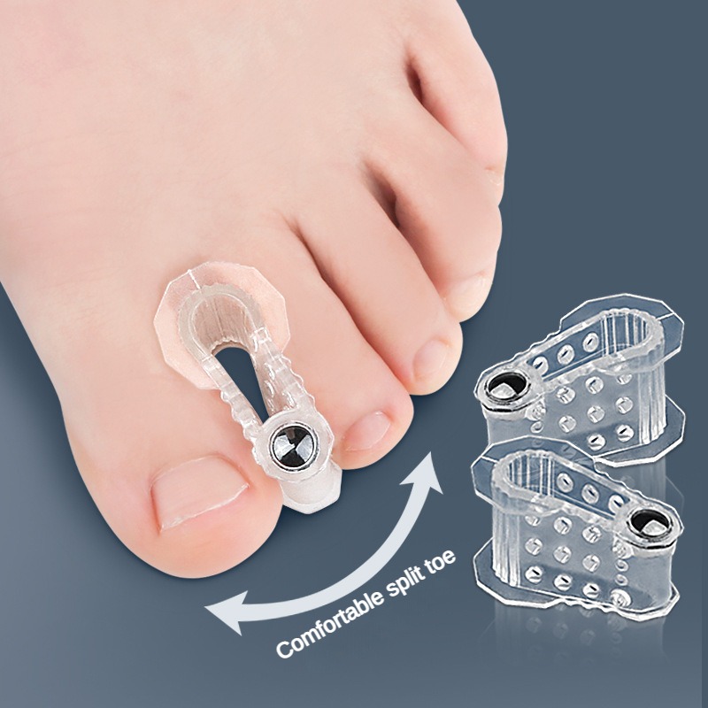 2 szt. Magnetyczne Separator palców stopy pielęgnacja stóp silikonowe noski ortopedyczne produkty korektor palucha koślawego do Pedicure