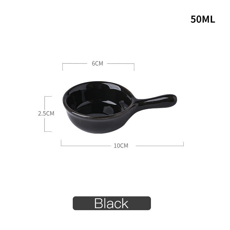 Cerámica original, plato de colores, platos domésticos de trompeta, para restaurante, tazón de cerámica blanco y rosa: black
