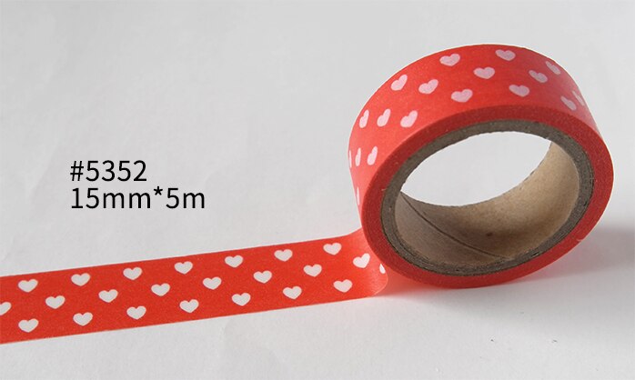 Cute Washi Tape Christmas Washi Tape Basic Pattern Washi Paper Tape DIY Paper Tape: 5352