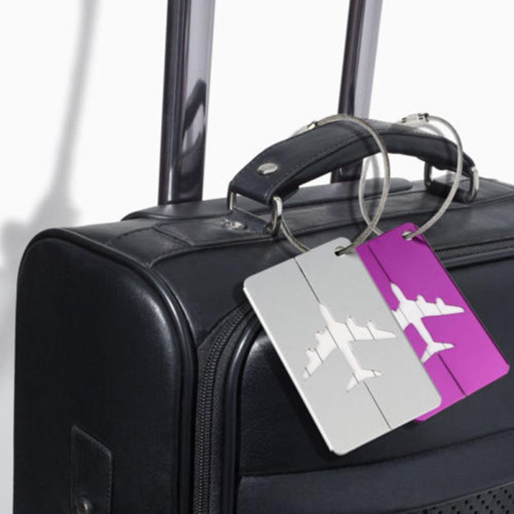 Aluminiumslegering bagasje vanntett tag reise koffert bag navn id-koder adresse etikett bagasje kortholder reisetilbehør