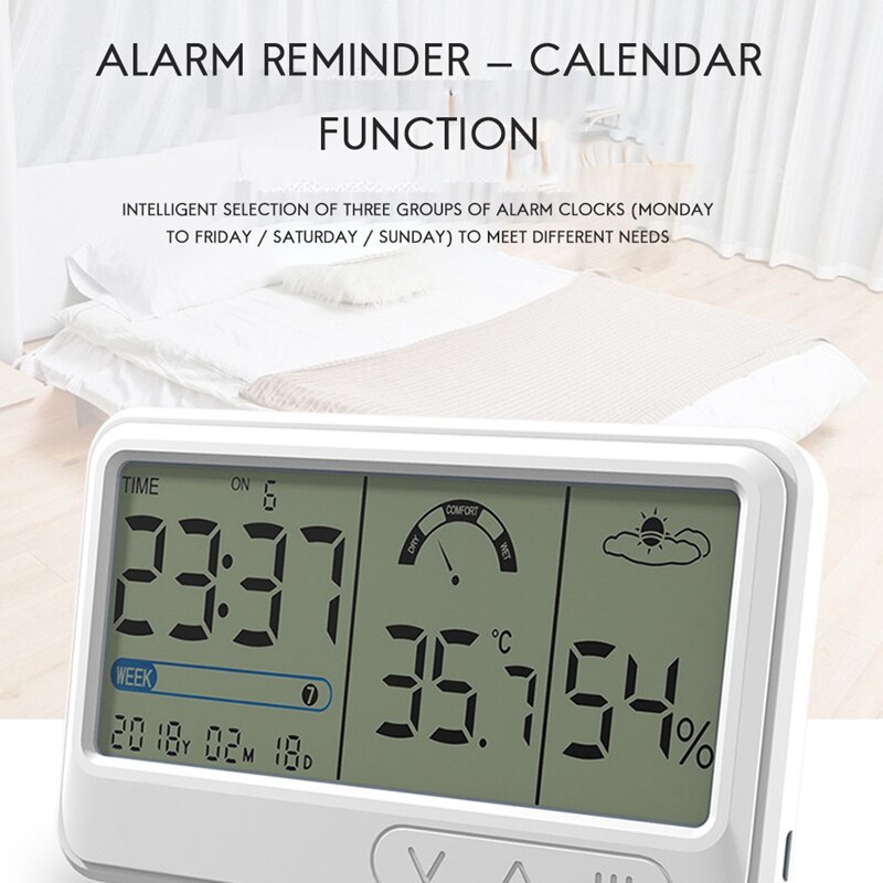 Thermometer Hygrometer Indoor House Electronic Thermometer Dry Wet Baby Room Digital Display Wall-Mounted